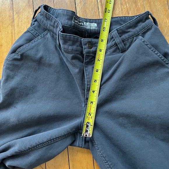 Carhartt Gray Relaxed Fit Fleece Lined Carpenter Pants Women’s 2 - Picture 4 of 12